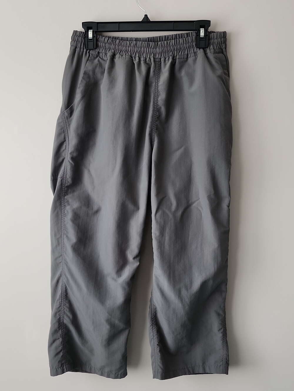 Men's Gray Elastic-Waist Performance Pants